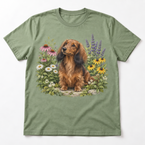 Dachshund Garden Tee