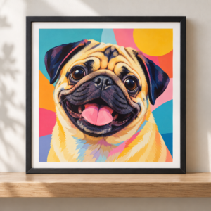 Happy Pug Poster