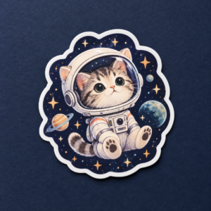 Space Cat Sticker